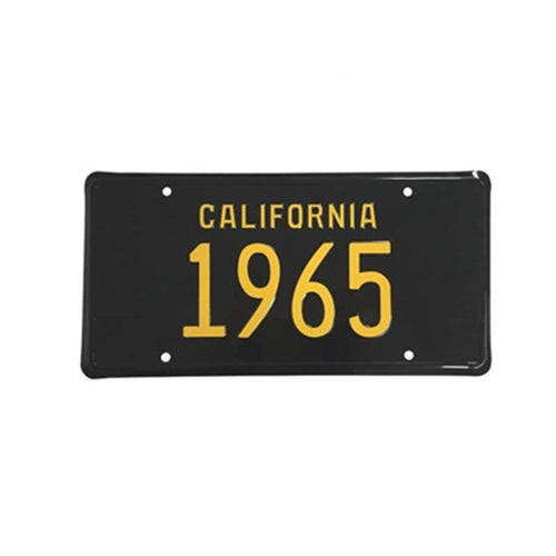 California License Plate 1965 Scott Drake ACC-LP-65C
