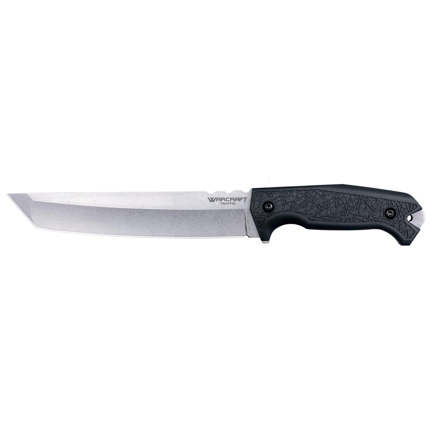 Cold Steel Warcraft Large Tanto 4034SS / 12.75" Overall / 7.5" Blade / 5MM Thick / 4034 Steel/GRIV-EX™ Handle/Secure-EX™ Sheath,Black