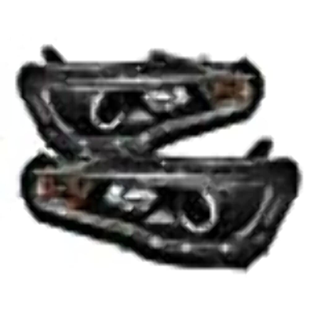 LED Halo Spyder Auto Projector Headlights Black/Clear 5042231