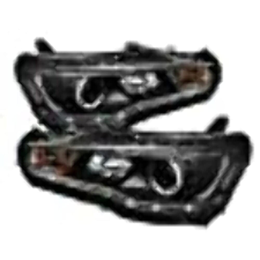 LED Halo Spyder Auto Projector Headlights Black/Clear 5042231
