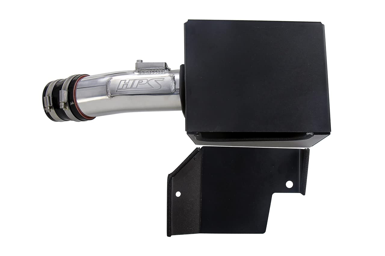 HPS Polished Performance Air Intake Kit with Heat Shield Compatible for 2018-2022 Honda Accord 1.5L Turbo, 827-406P