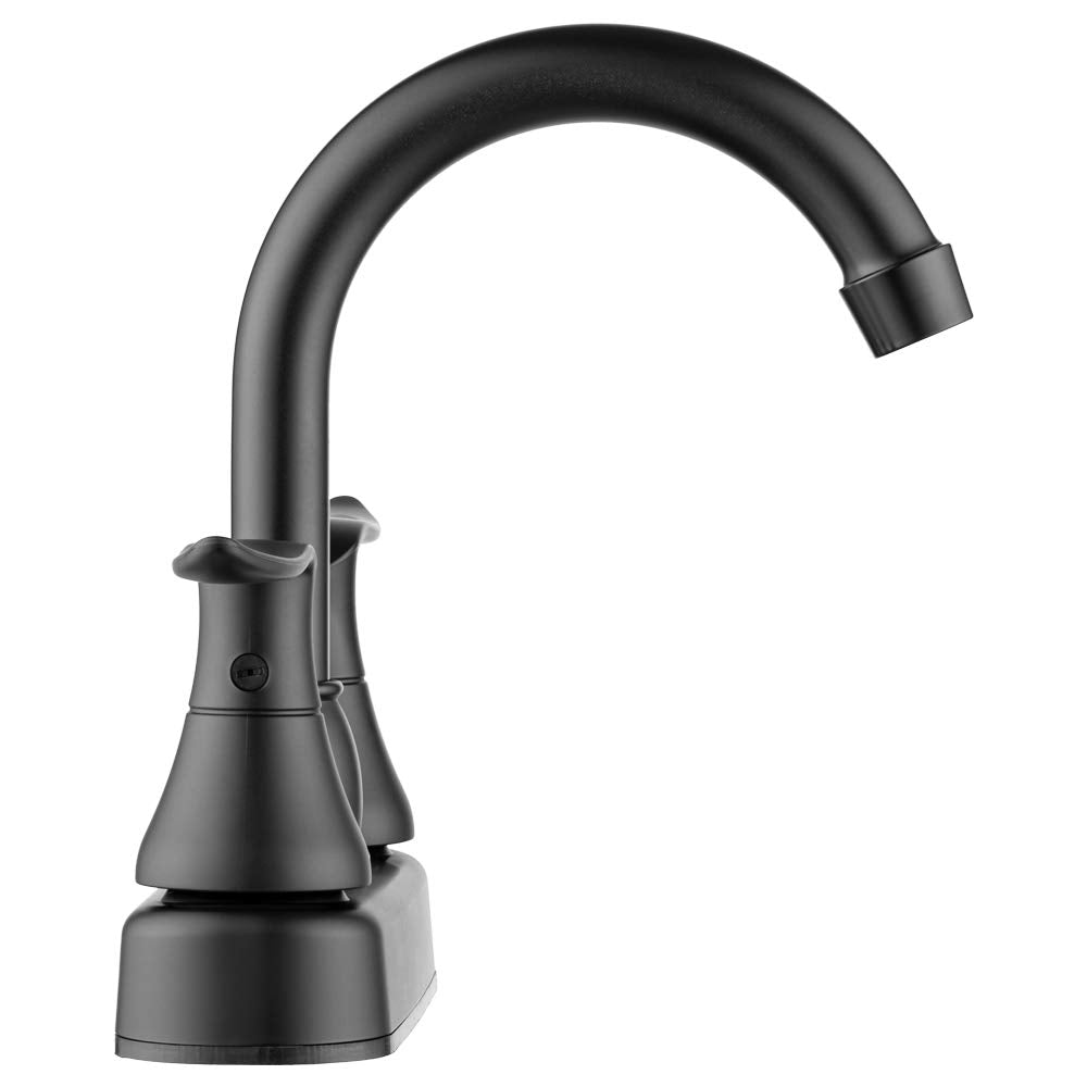 RV Swivel Bar Faucet Dura Faucet (DF-PB155LH-MB) with Classical Levers - Matte Black