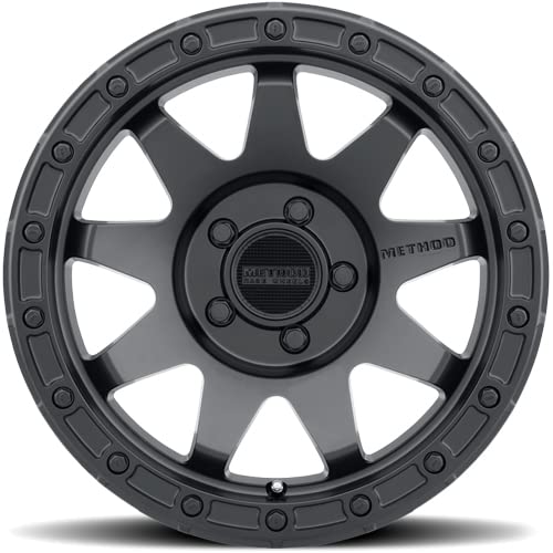 Black Method Race Wheels 317 Wheel with Matte (17 x 8.5 inches /5 x 5 mm, 0 mm Offset)