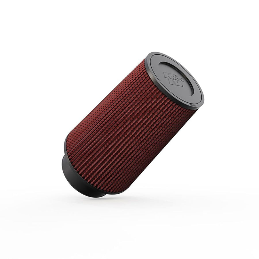 High-Flow K&N Original Lifetime Universal Clamp-On Air Filter: High Performance, Premium, Washable: Flange Diameter: 4 In, Filter Height: 9 In, Flange Length: 1.75 In, Shape: Round Tapered, RE-0870