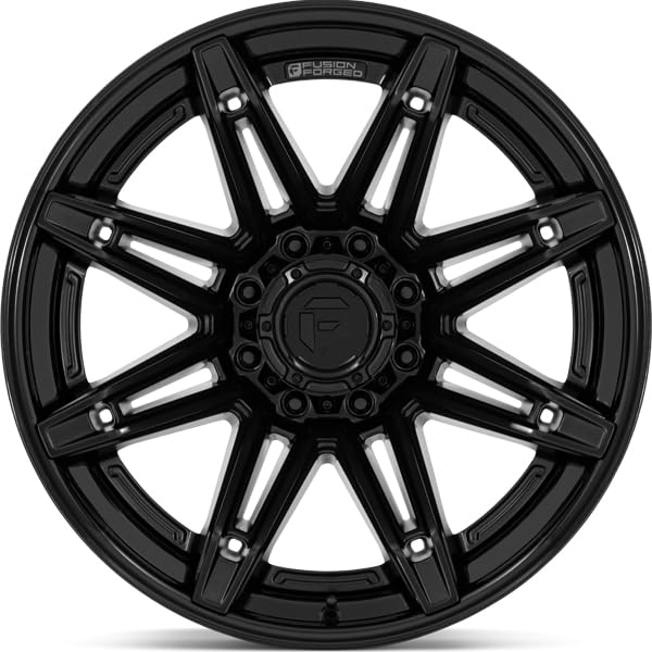 FUEL OFF-ROAD FC401 20X10 BRAWL 8X170 4.79-18mm MATTE BLACK WITH GLOSS BLACK LIP - FC401MX20108718N