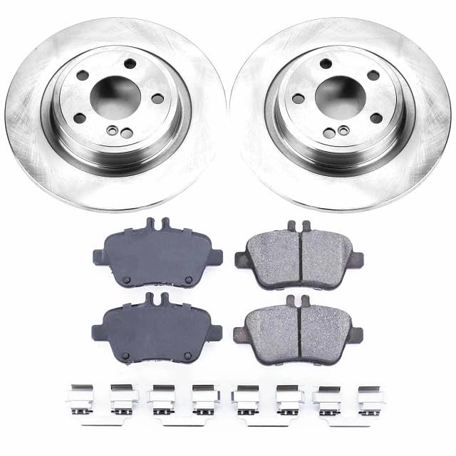 Power Stop KOE6894 Rear Replacement Brake Kit-OE Brake Rotors & Ceramic Brake Pads For Mercedes-Benz SLC300, Mercedes-Benz SLK250, Mercedes-Benz SL [Model Specific]