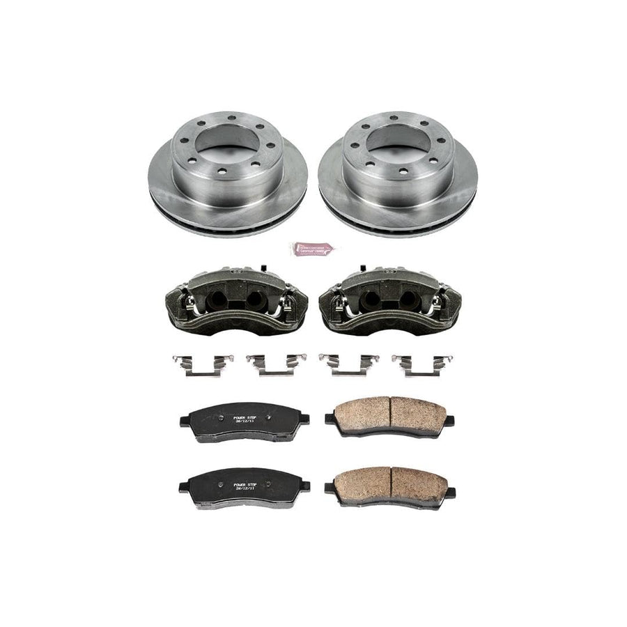 Power Stop KCOE1890A Brake Kit Autospecialty OE Replacement with Calipers For Ford Excursion F-250 Super Duty F-350 Super Duty SRW