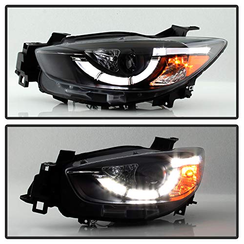 Mazda CX-5 13-16 Spyder 5083319 Projector Headlights - DRL LED - Black