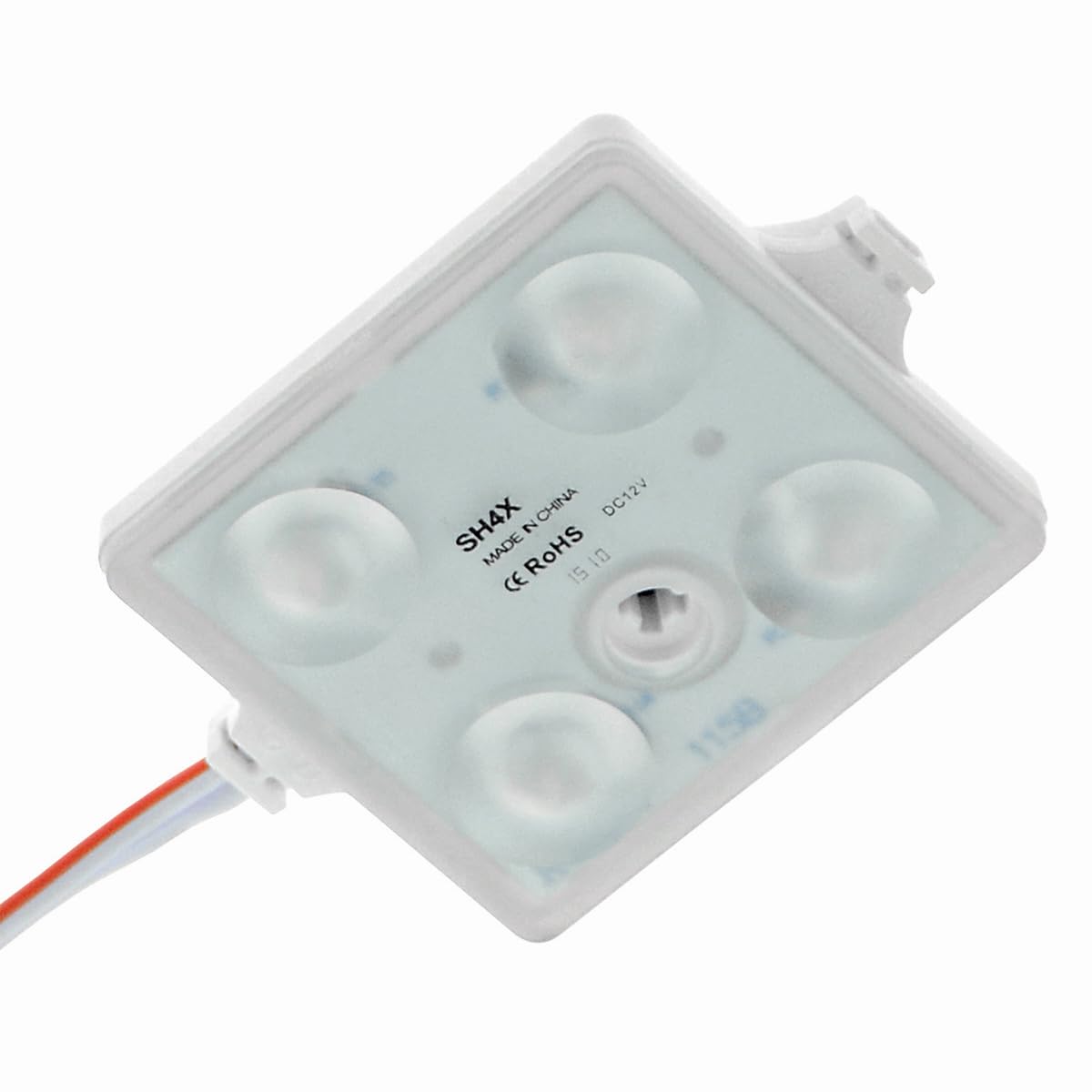 T-H Marine 4 Single LED Square Module - White - Pkgd.