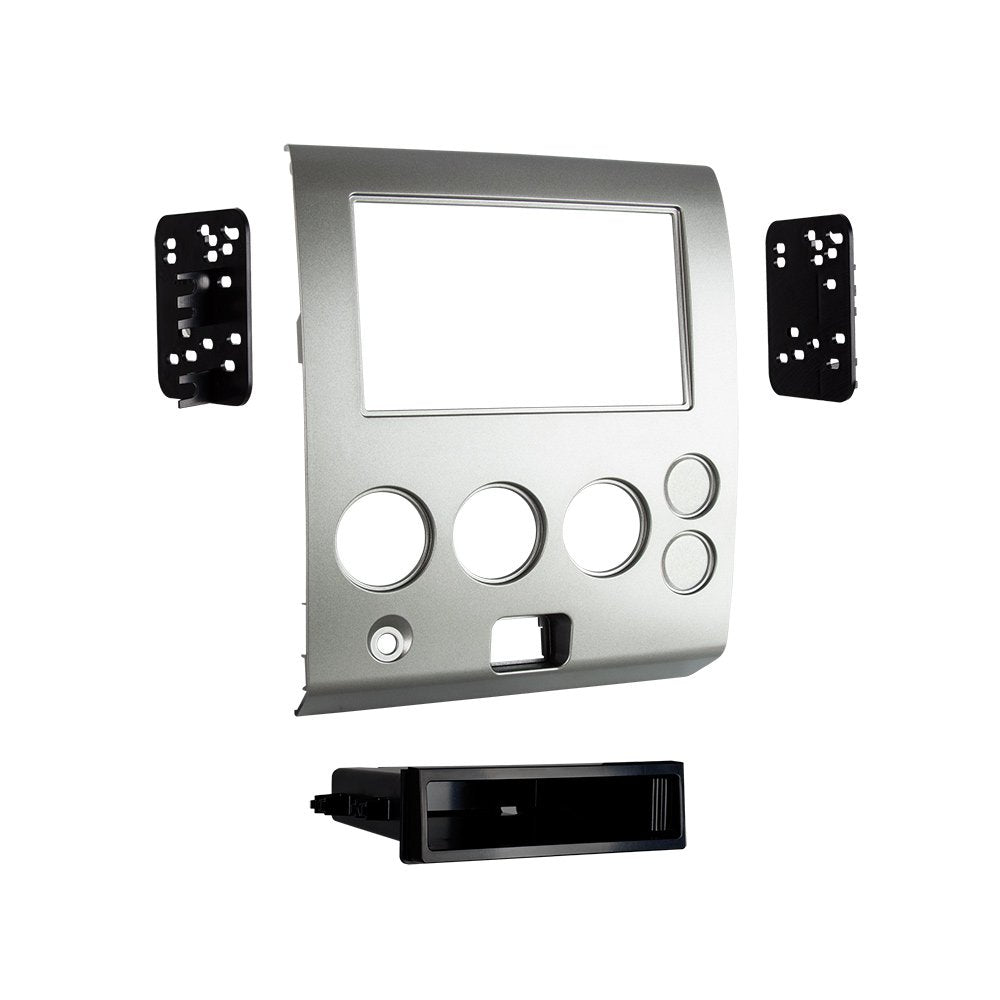 Metra 99-7629S Single/Double-DIN Radios Fits 2004-07 Nissan Armada/Titan with Factory Navigation (Silver)