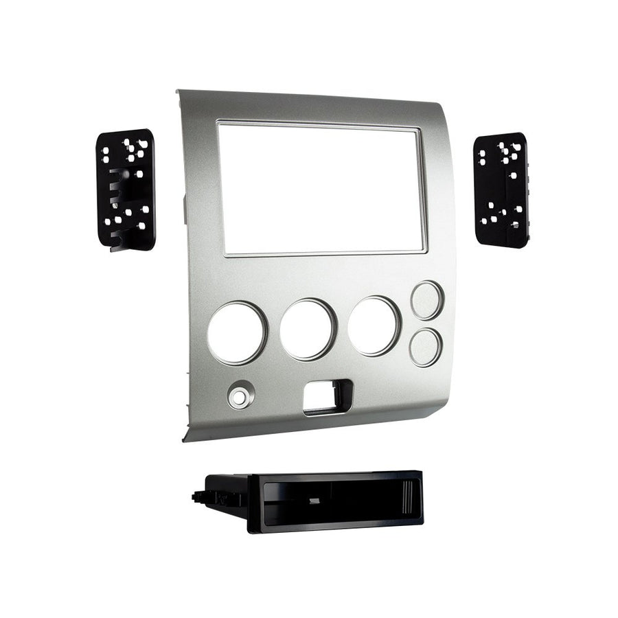 Metra 99-7629S Single/Double-DIN Radios Fits 2004-07 Nissan Armada/Titan with Factory Navigation (Silver)