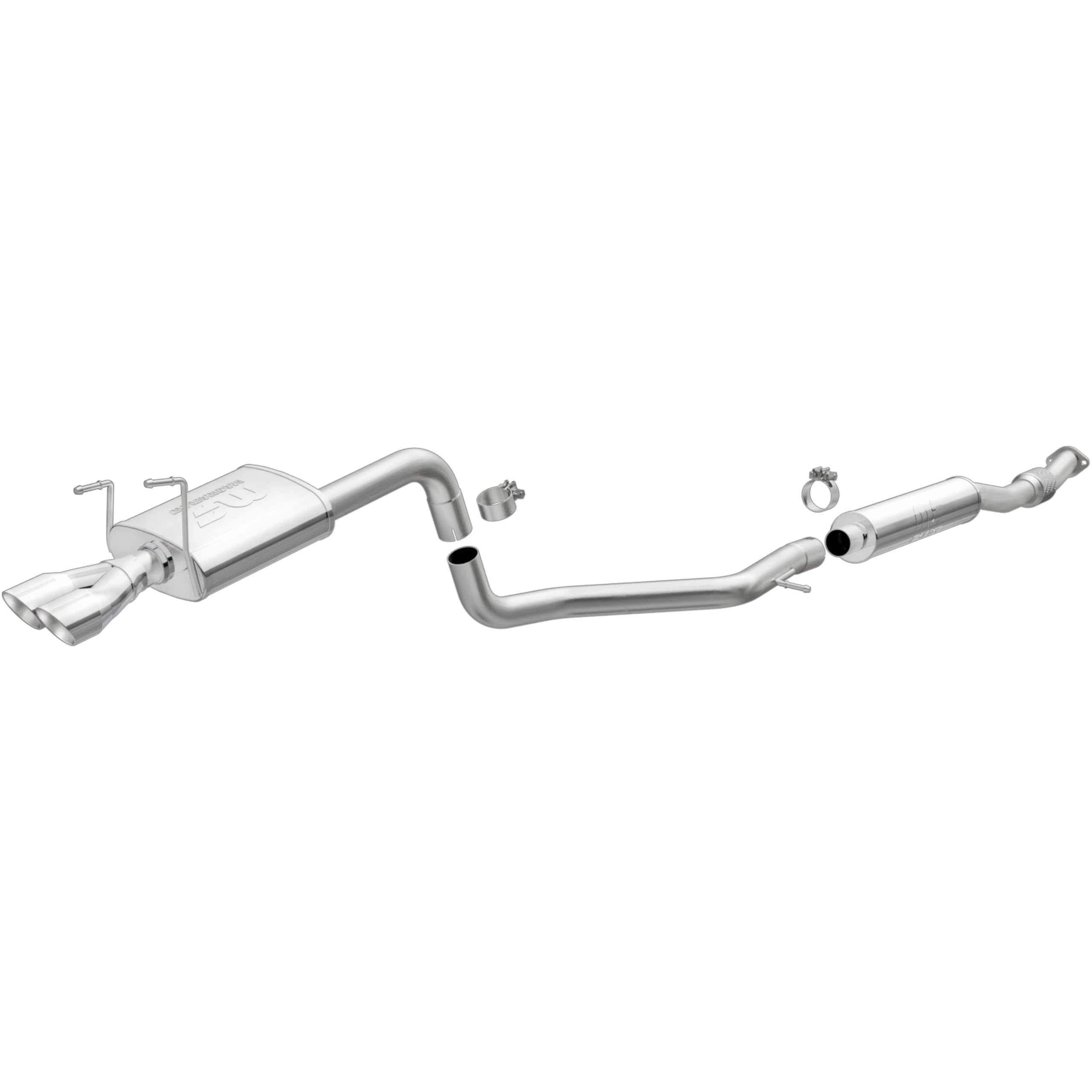 Large MagnaFlow Stainless Steel Performance Exhaust System Kit 15088