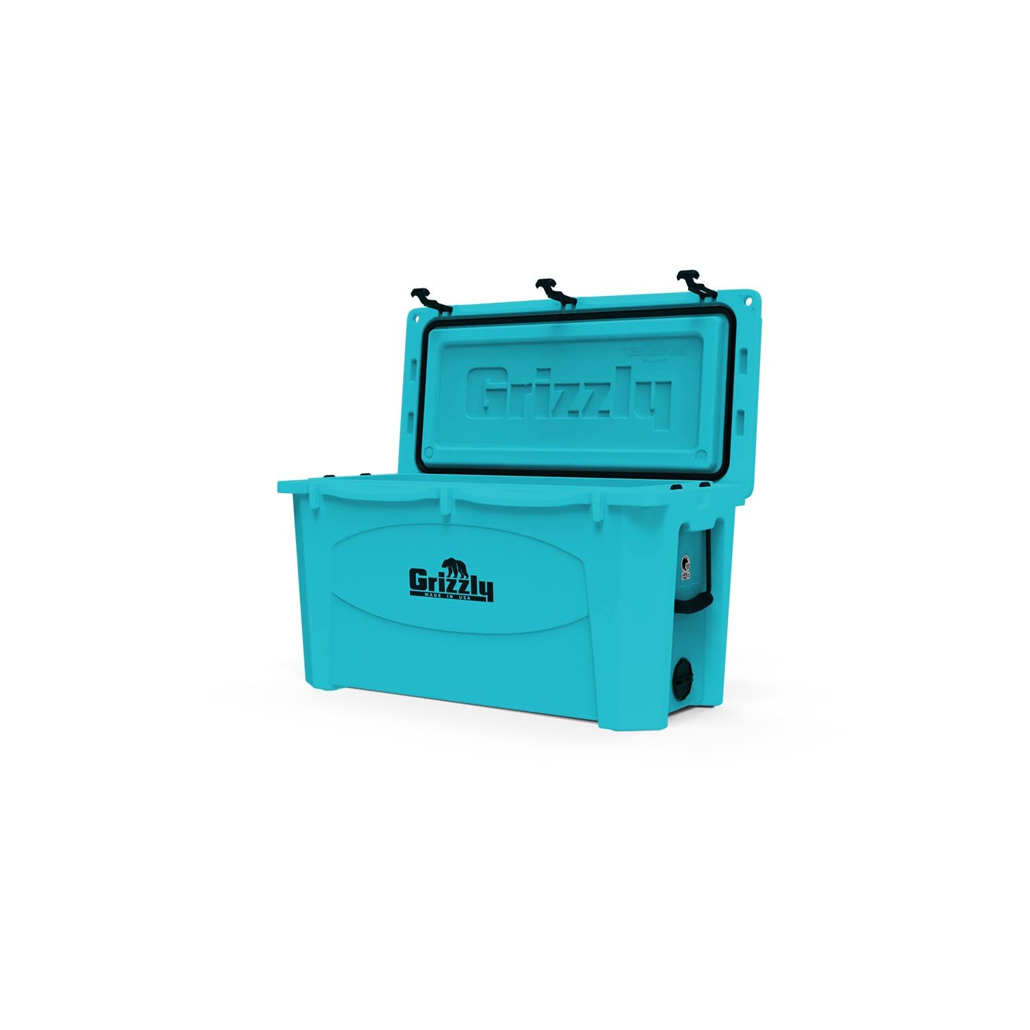 100 Cooler Grizzly | 100 qt Ice Chest Durable Rotomolded Insulated | Made in USA | Warranty for Life | for Beach Boat Camping Fishing Hunting | G100 | Teal