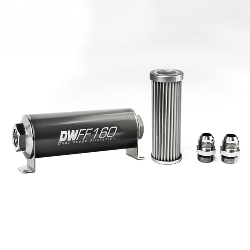 in-line DeatschWerks Fuel Filter and housing kit (8-03-160-005K-10)