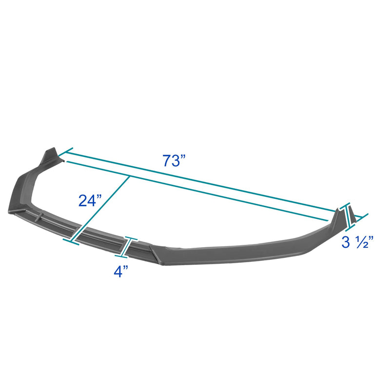 Front Bumper Lip Spec-D Tuning Compatible with Hyundai Sonata 2018-2019
