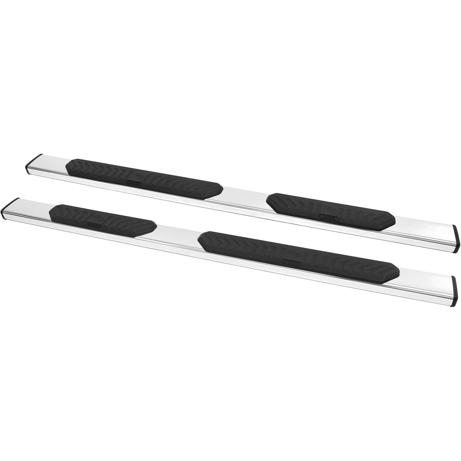 28-51020 Westin R5 Nerf Bars fits 2007-2018 Silverado Sierra 1500 2007-2019 Silverado Sierra 2500 3500 Extended Cab Double Cab (Exc 2007 Classic) Stainless Steel Pair