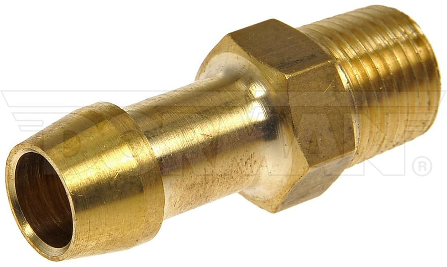Fuel Hose Fitting Dorman 785-408D - Inverted Flare Male Connector - 3/8 In. X 3/8 In. Tube