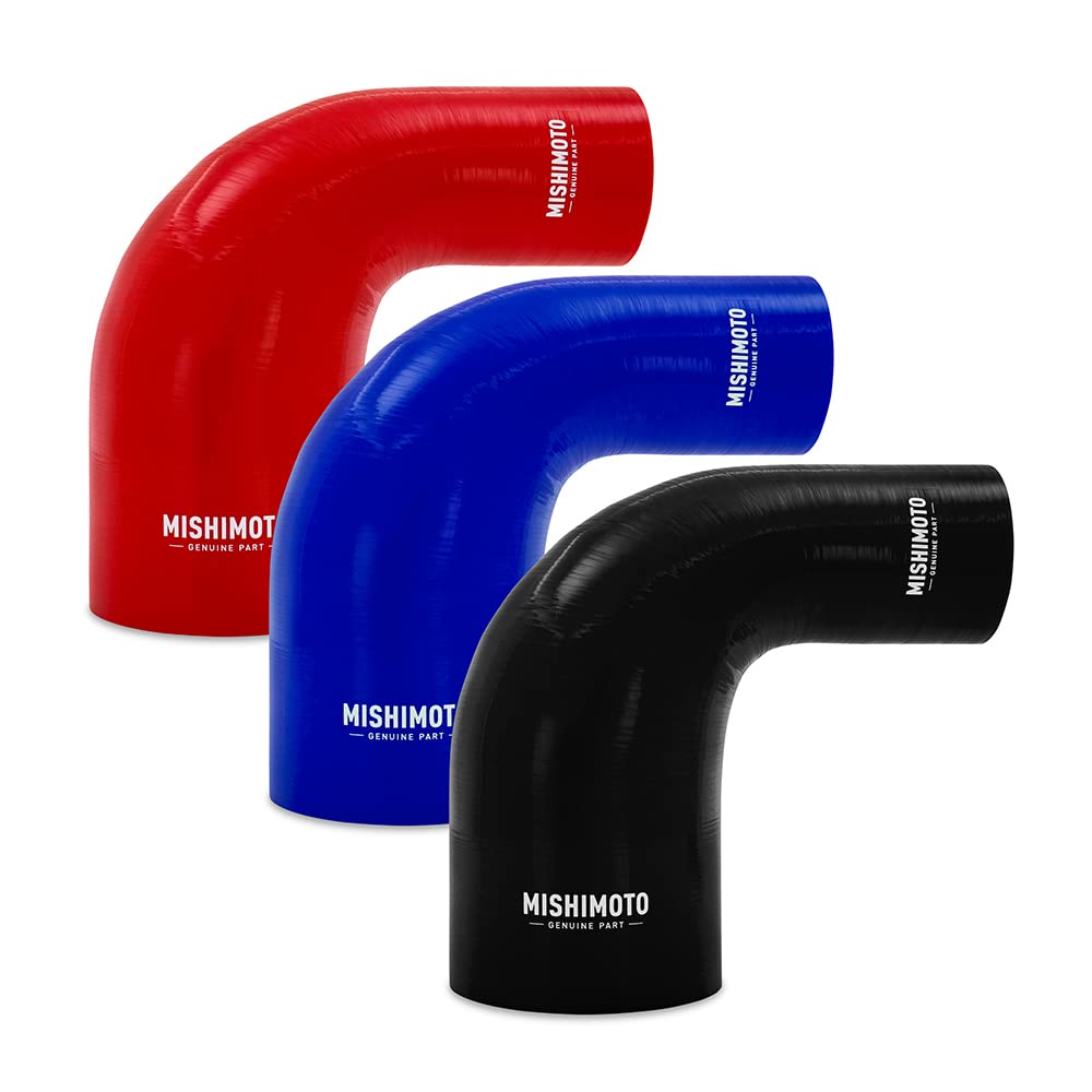 Mishimoto 90-Degree MMCP-R90-2540BK Silicone Transition Coupler, 2.50" to 4.00", Black