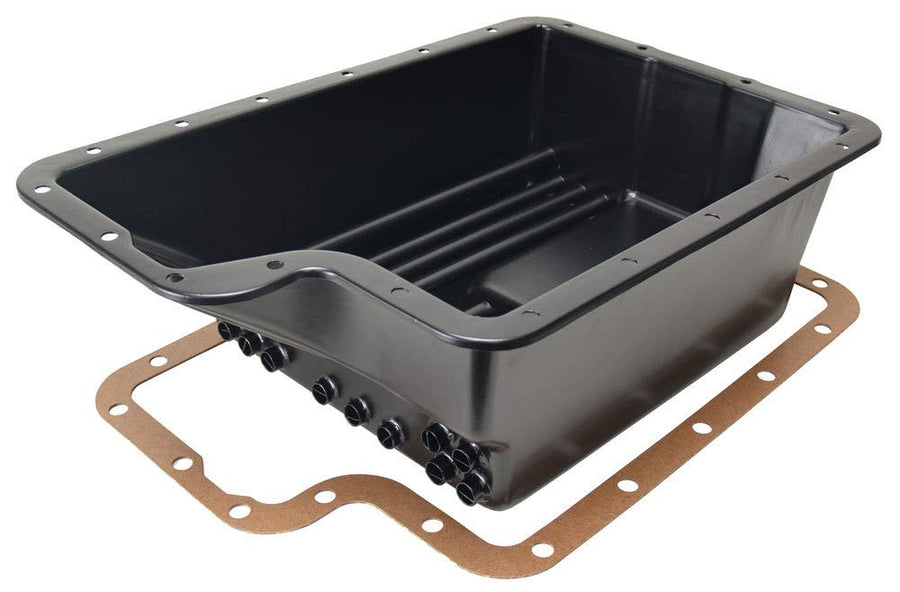 Derale Transmission DEPOT 14208 Cooling Pan for Ford E4OD, 4R100, 5R110 and 5R110W, Black