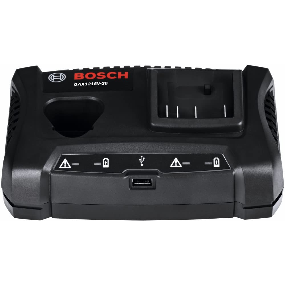 18V/12V Dual-Bay BOSCH Lithium-Ion Battery Charger GAX1218V-30