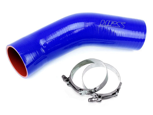 Blue HPS Reinforced Silicone Air Intake Post MAF Hose Kit 57-1879-BLUE