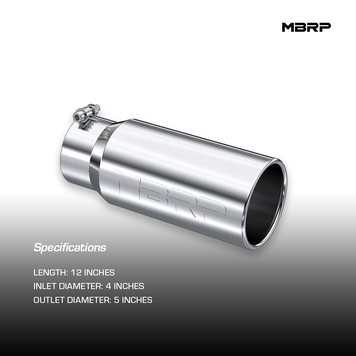 12" MBRP (T5050) Universal Exhaust Tip