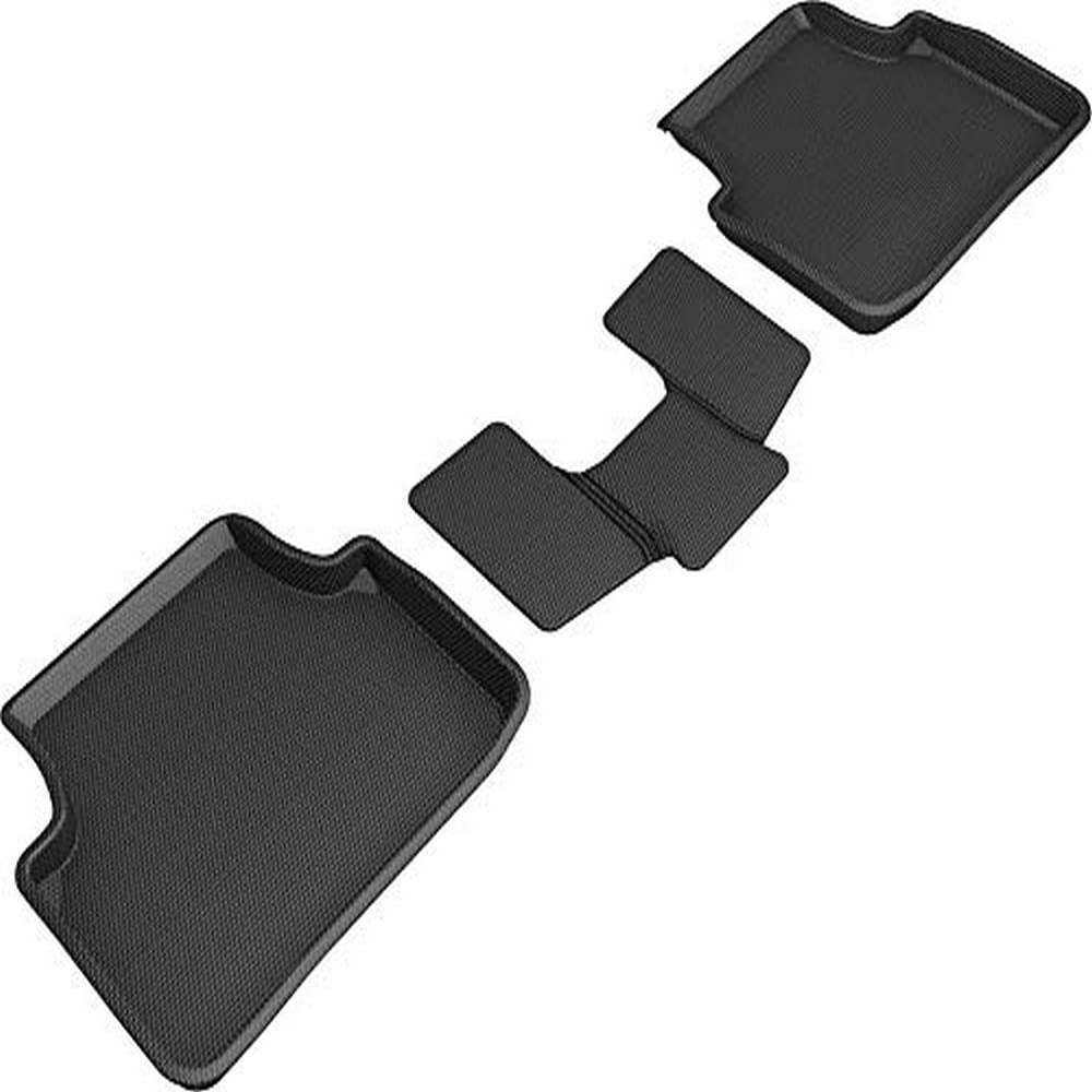 Kagu Floor Mat (Black) 3D MAXpider Compatible with Volkswagen Jetta 2019-2026 - Second Row