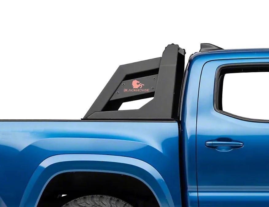 Armour Roll Bar Black Horse Off Road Matte Black Compatible with 2015-2022 Chevrolet Colorado|2015-2022 GMC Canyon|2015-2023 Toyota Tacoma-RB-AR3B