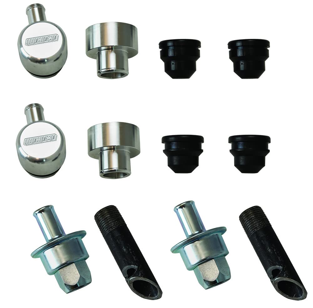 Moroso Crankcase Evacuation System 68866, Includes Billet Breathers