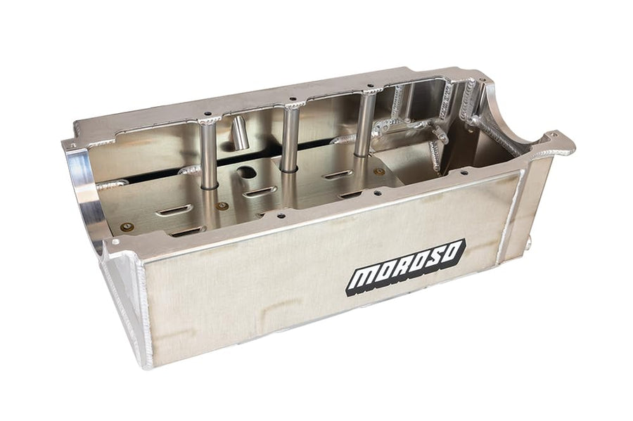 Moroso Aluminum Marine/Drag Race Oil Pan 21420, Fits Big Block Chevy Mark IV, 7.75" Depth
