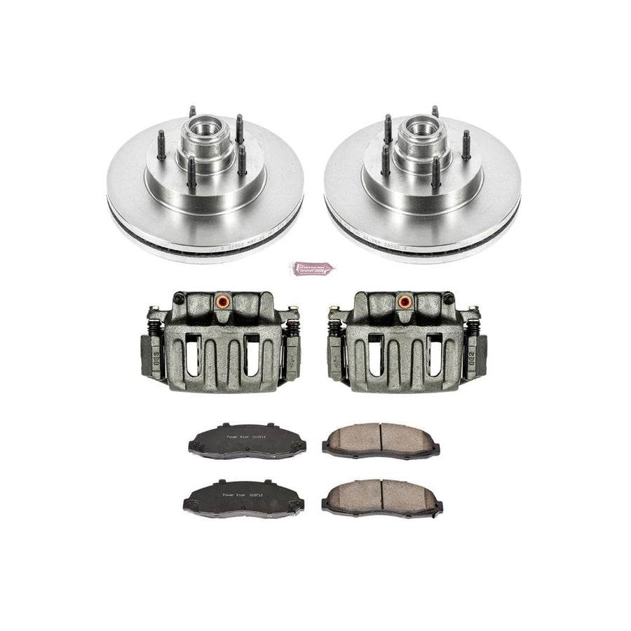 Power Stop KCOE1863 1-Click OE Replacement Brake Kit Autospecialty with Calipers For Ford F-150 1997-1998 [Model Specific]