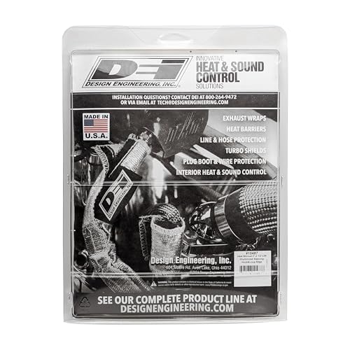 Heat Shroud Design Engineering 2" - 2-1/2" I.D. x 3ft Aluminized Sleeving for Ultimate Hi-Temp Protection (with Hook and Loop Closure)