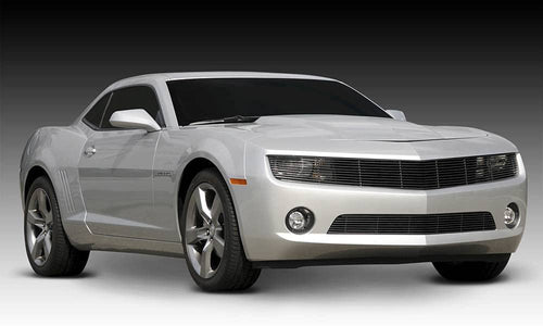 Horizontal T-Rex 20027B Aluminum Black Finish Billet Grille Overlay for Chevrolet Camaro