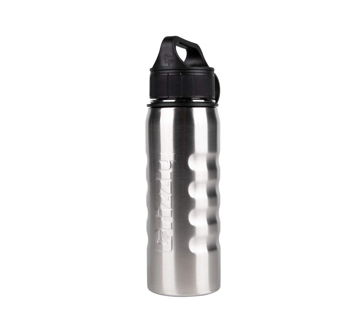20 oz Grizzly Grip Water Bottle | Vacuum Insulated | Stainless Steel with Insulated Lid | For Gym Women Men Beach Camping Hiking Fishing Hunting Sports | Brushed
