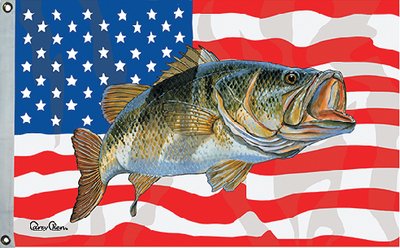 Taylor Made Products 36 x 60-Inch Carey Chen US/Bass Flag, 1962