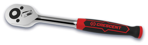 Crescent 72 Tooth 3/8" Drive Quick Release Dual Material Teardrop Ratchet 10-3/4" - CRW7