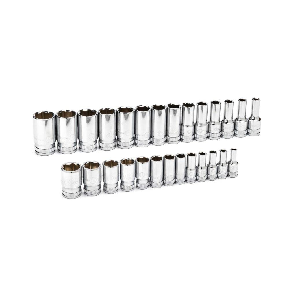 Set Skt Mid Lngth 1/4 3/8Dr 6Pt 27Pc Mm GEARWRENCH