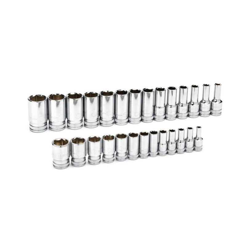 Set Skt Mid Lngth 1/4 3/8Dr 6Pt 27Pc Mm GEARWRENCH