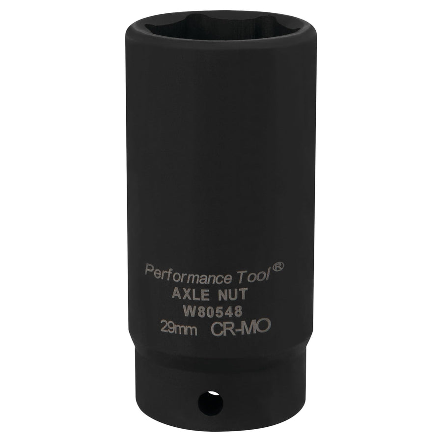W80548 Performance Tool 29mm Front Wheel Drive Axle Nut Socket