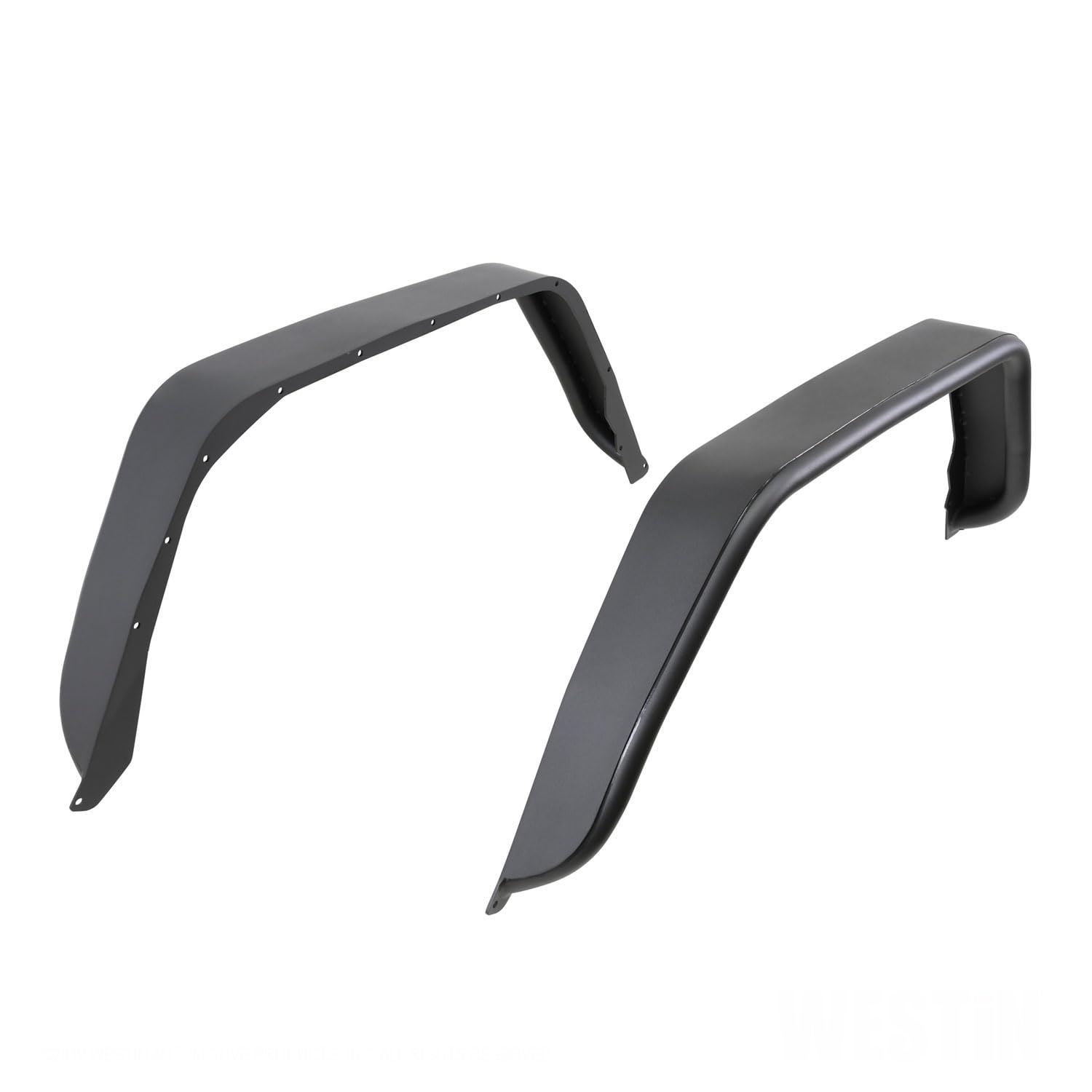 Westin Tube Fenders Rear 62-1065 Pair Steel Textured Black Finish Tube Fenders