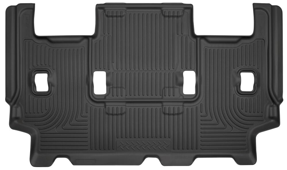 Husky Liners Floor Mats X-act Contour | Fits 2011-2017 Ford Expedition EL (Eddie Bauer, King Ranch, LTD, Platinum, XL, XLT) & Lincoln Navigator | 3rd Row, 1-pc Black - 55261