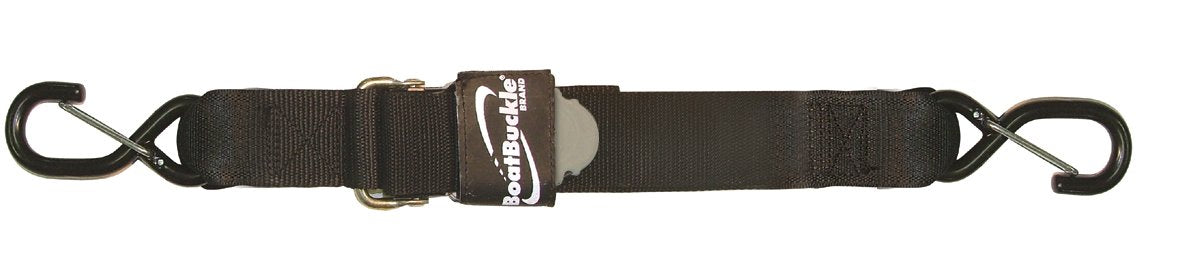 Kwik-Lok BoatBuckle Pro Series Gunwale Tie-Down (2-Inch x 10-Feet, Black)