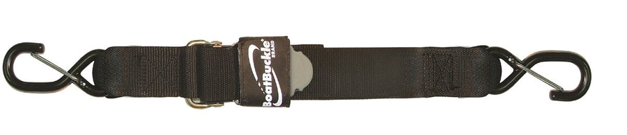 Kwik-Lok BoatBuckle Pro Series Gunwale Tie-Down (2-Inch x 10-Feet, Black)