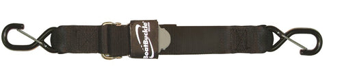 Kwik-Lok BoatBuckle Pro Series Gunwale Tie-Down (2-Inch x 10-Feet, Black)