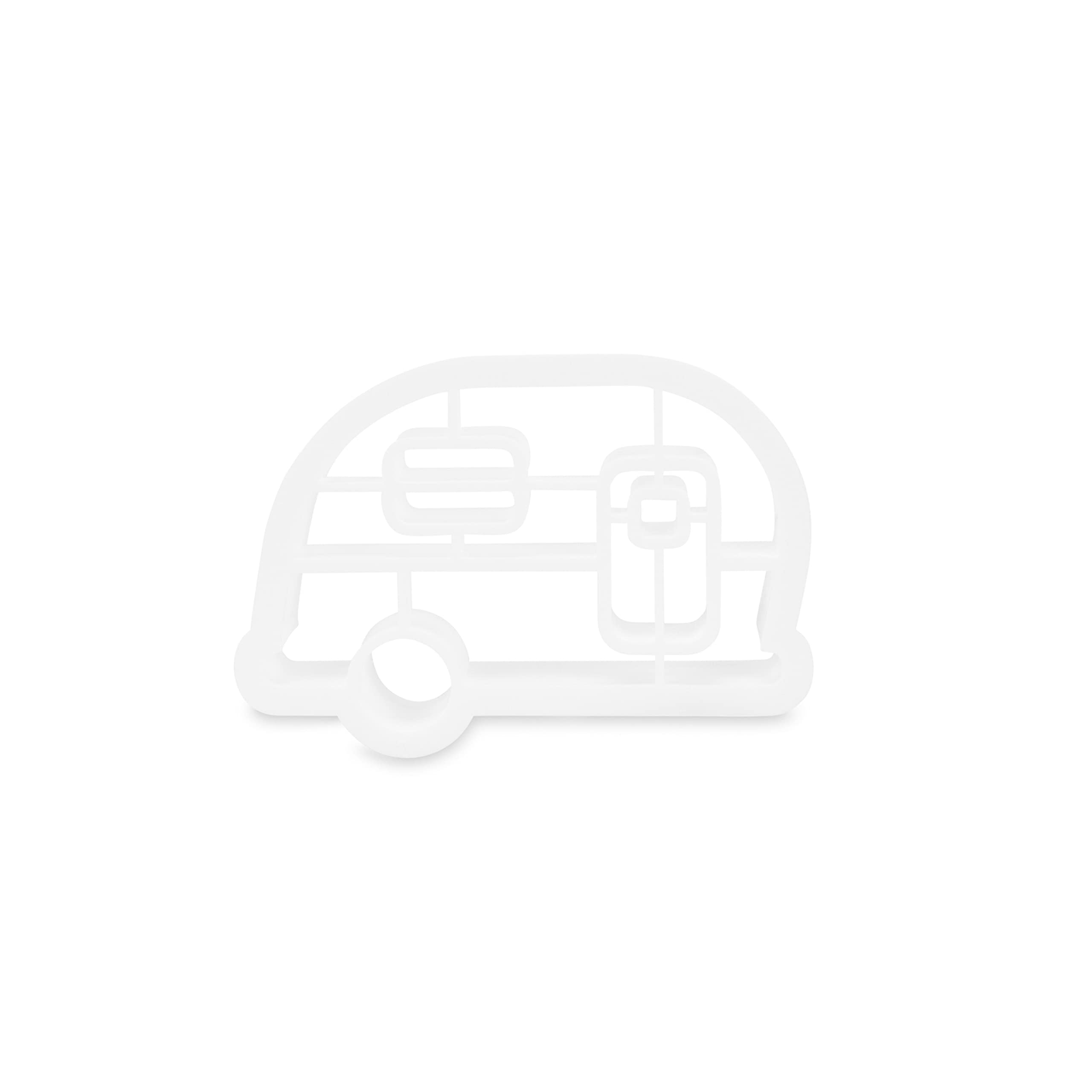 Camco Life is Better at The Campsite 53369 Cookie Cutters - Perfect for Making Decorative Cookies - Includes (1) Campfire and (1) RV Cookie Cutter, White