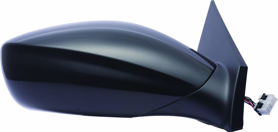 Passenger Side Fit Mirror for Hyundai Sonata, Black, PTM, Foldaway, Power