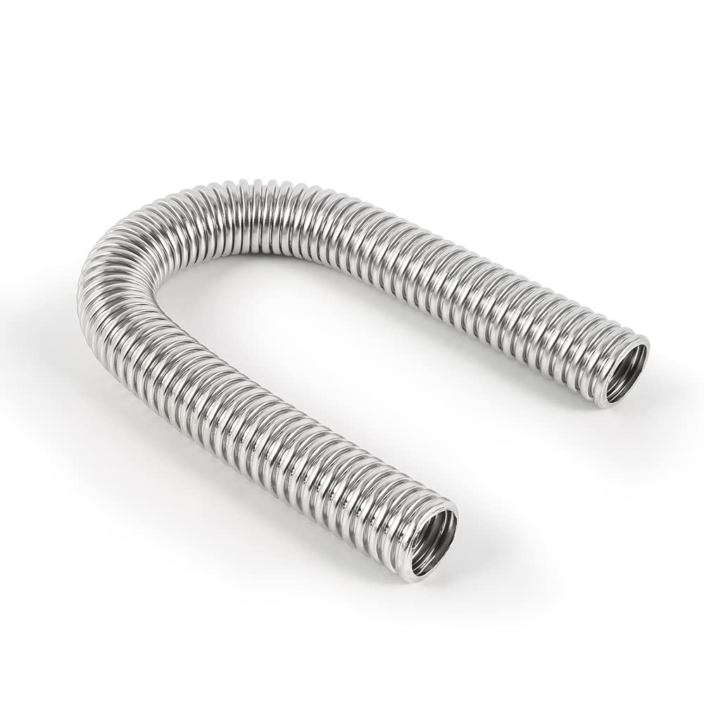 Mishimoto Universal Flexible Stainless Steel Radiator Hose Kit, 24”, Chrome MMAH-U24C
