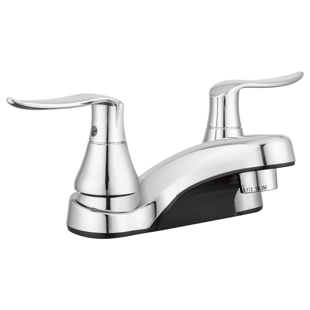 Dura Faucet RV Bathroom Faucet DF-PL700LH-CP with Winged Levers (Chrome)