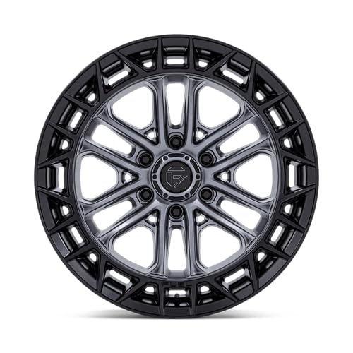 FUEL OFF-ROAD CELSIUS FC874 20X9, 6X5.5, 5.04, 1mm MATTE GUNMETAL W/MATTE BLACK LIP - FC874AB20906801