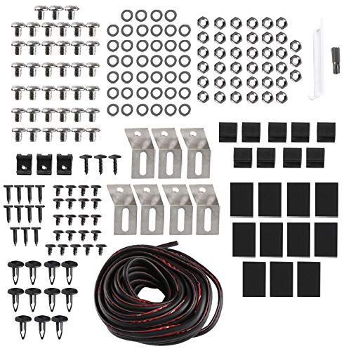 4PC Spec-D Tuning Front + Rear Smooth Paintable Pocket Rivet Style Fender Flares Compatible with 2004-2008 Ford F150 Styleside